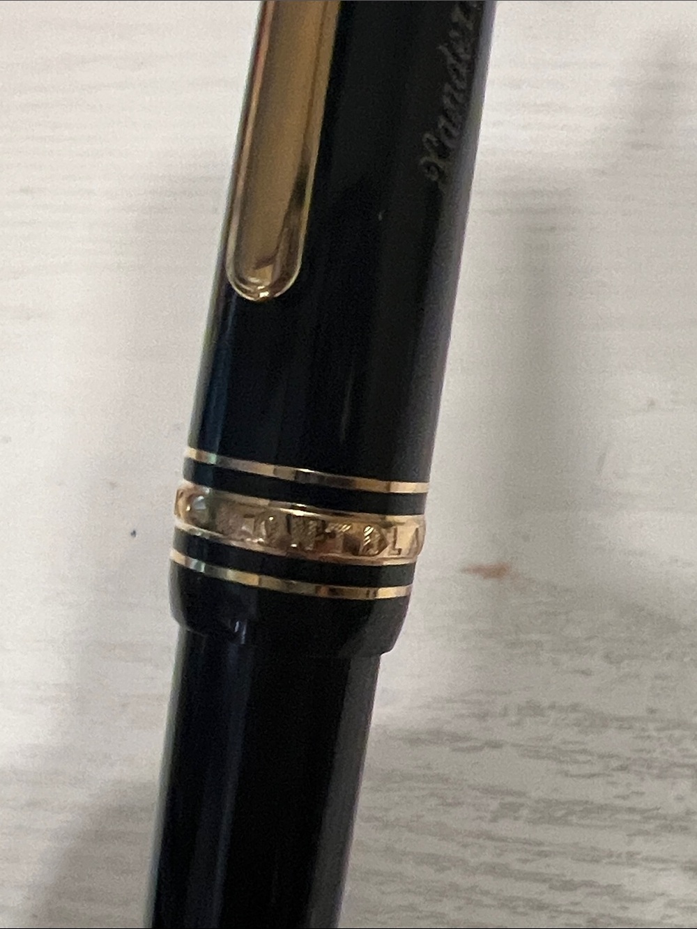 MONTBLANC Meisterstück Ballpoint Pen Gold Name Engraved - Picture 2 of 7